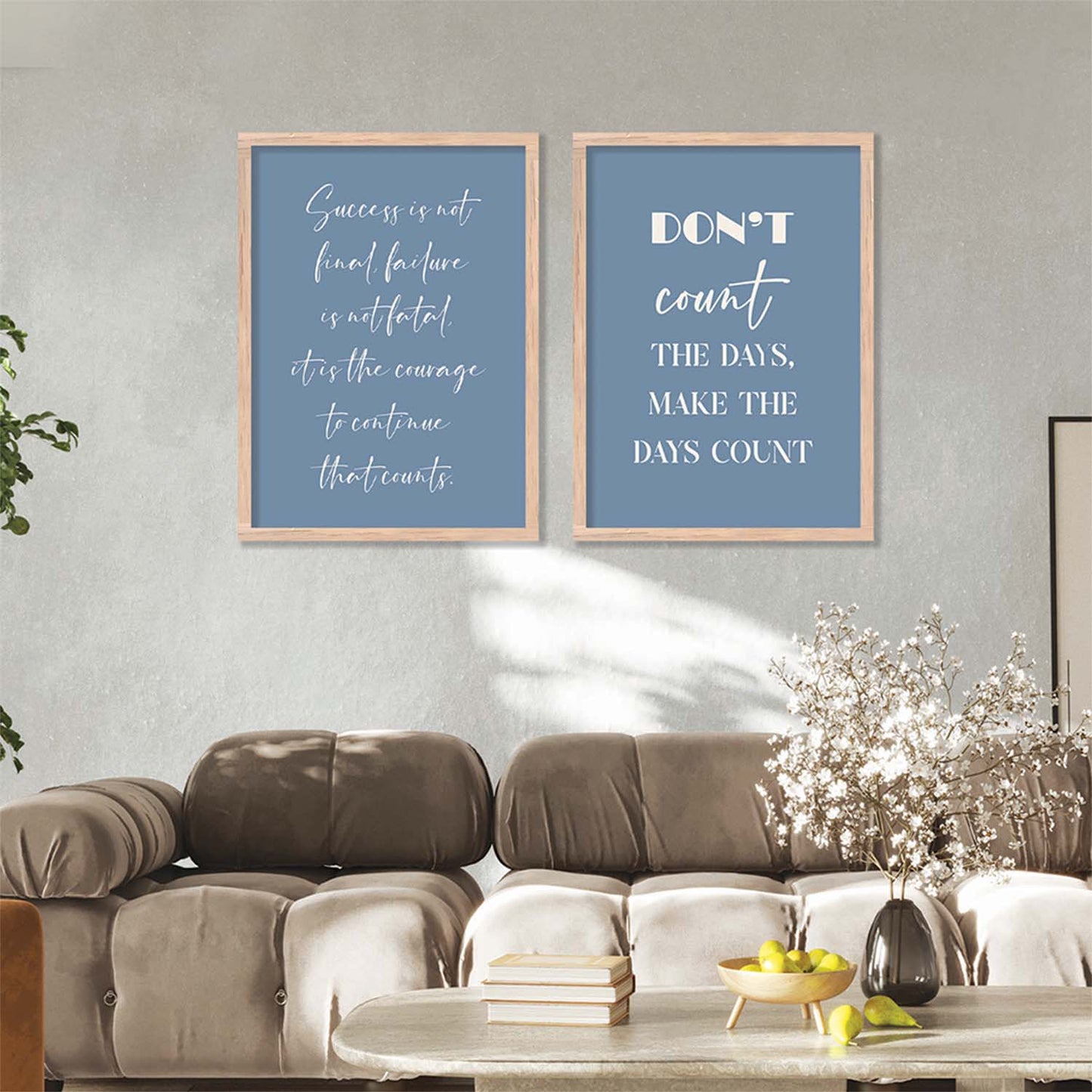 Motivational Poster With Frame For Home Decor