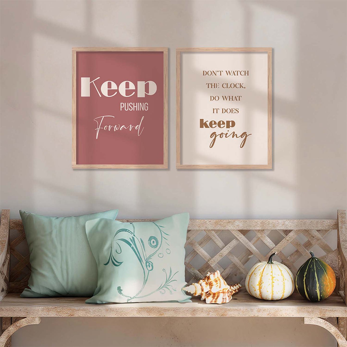 Motivational Poster With Frame For Home Decor