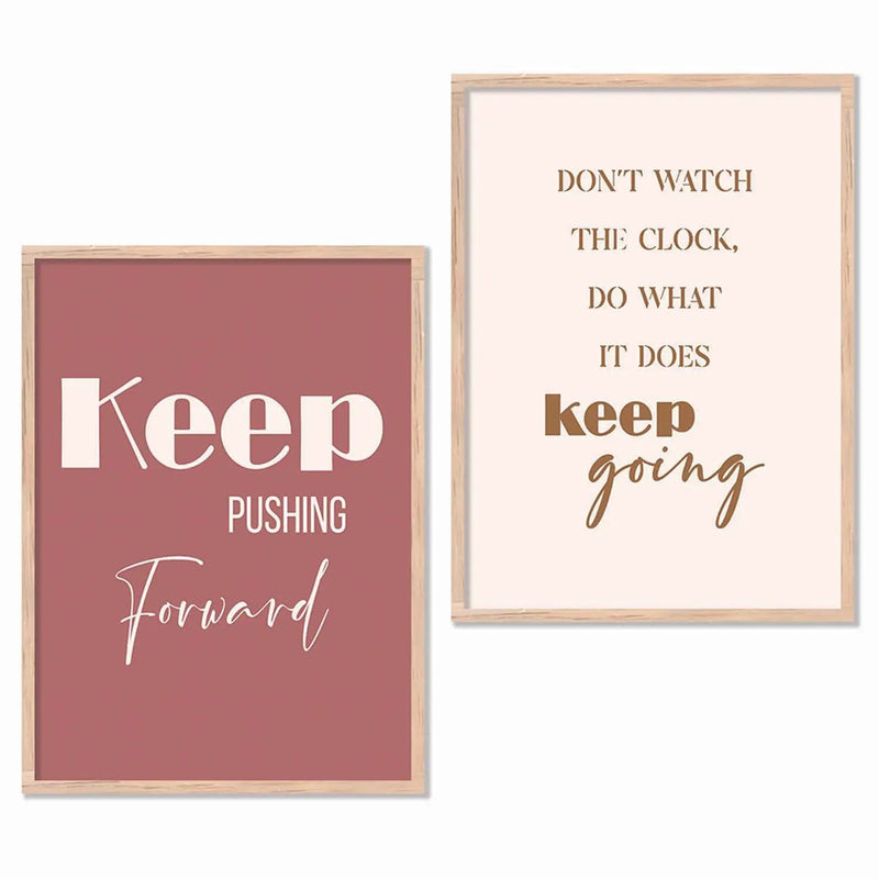 Motivational Poster With Frame For Home Decor