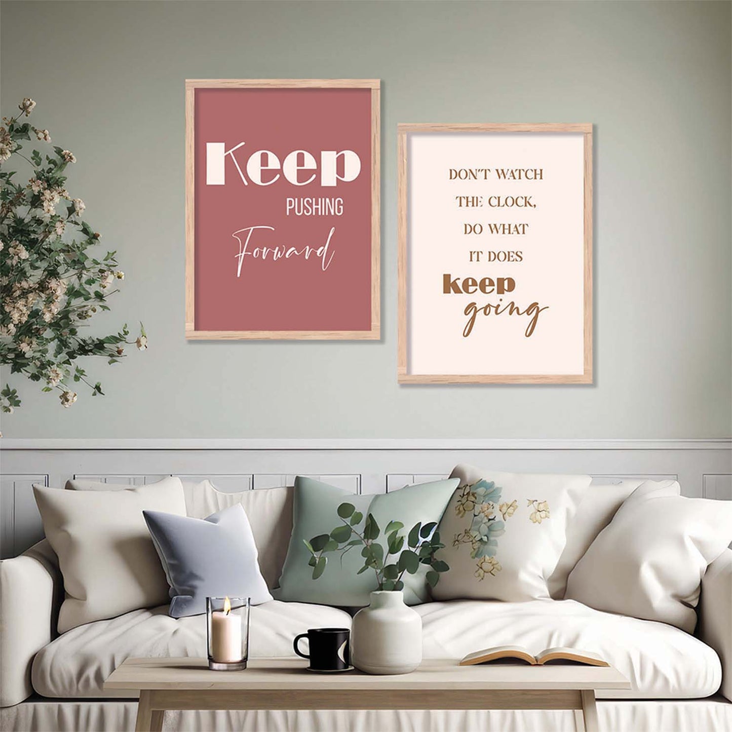 Motivational Poster With Frame For Home Decor