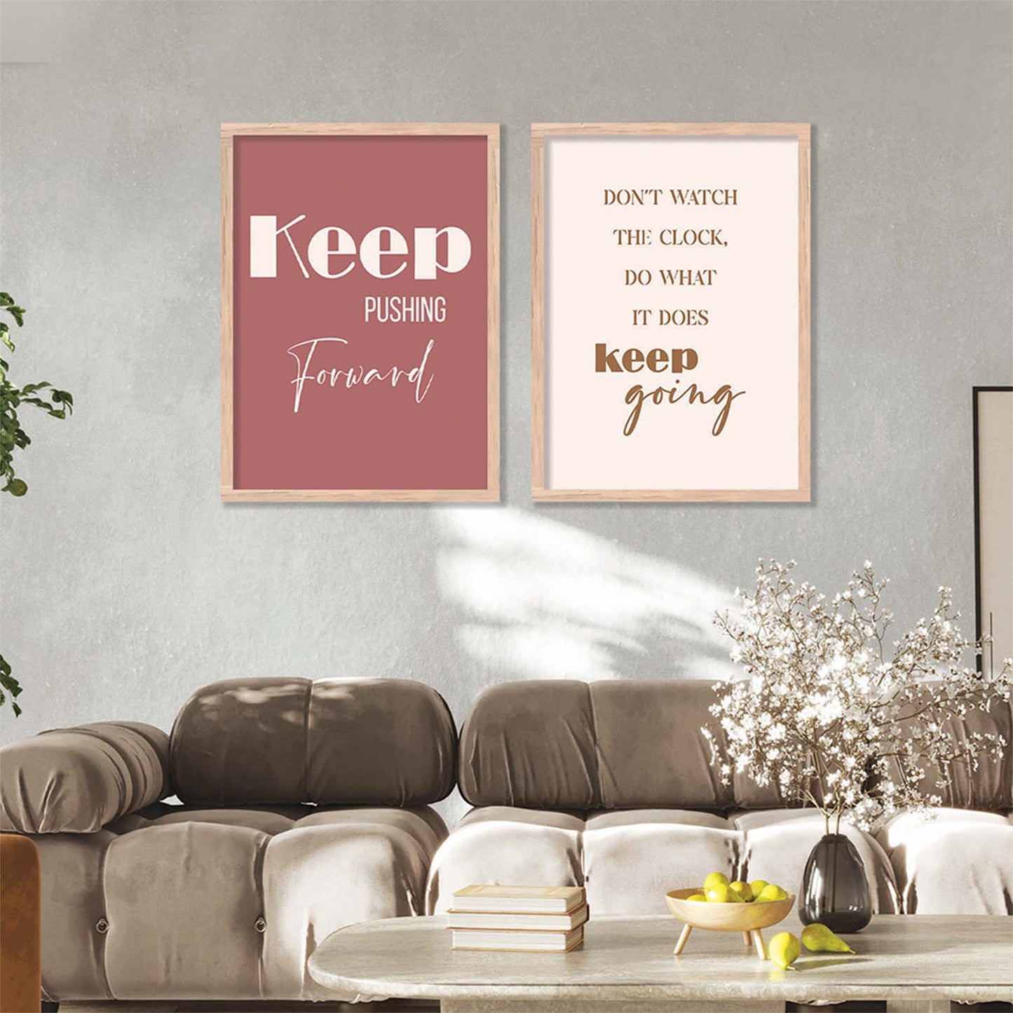 Motivational Poster With Frame For Home Decor