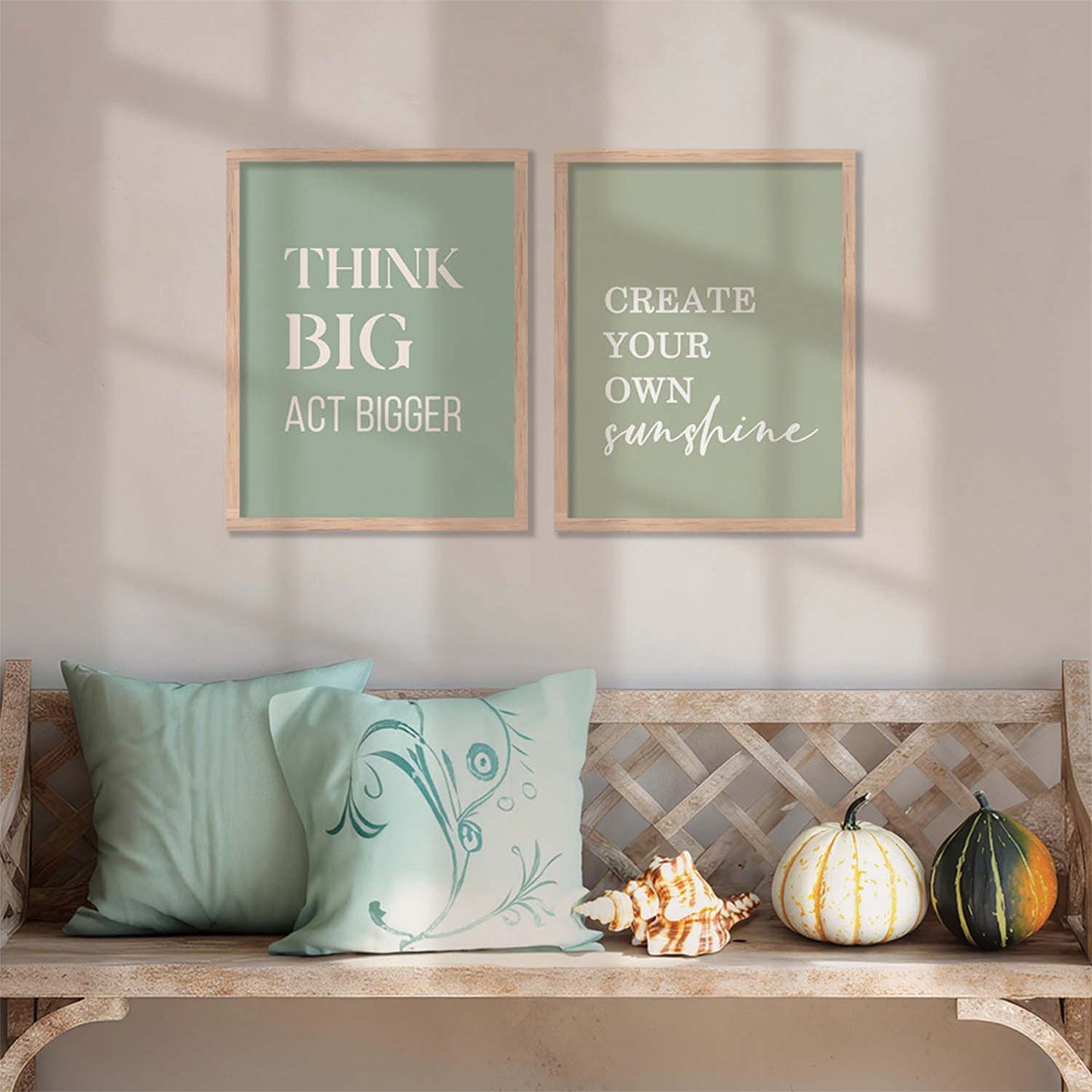 Motivational Poster With Frame For Home Décor