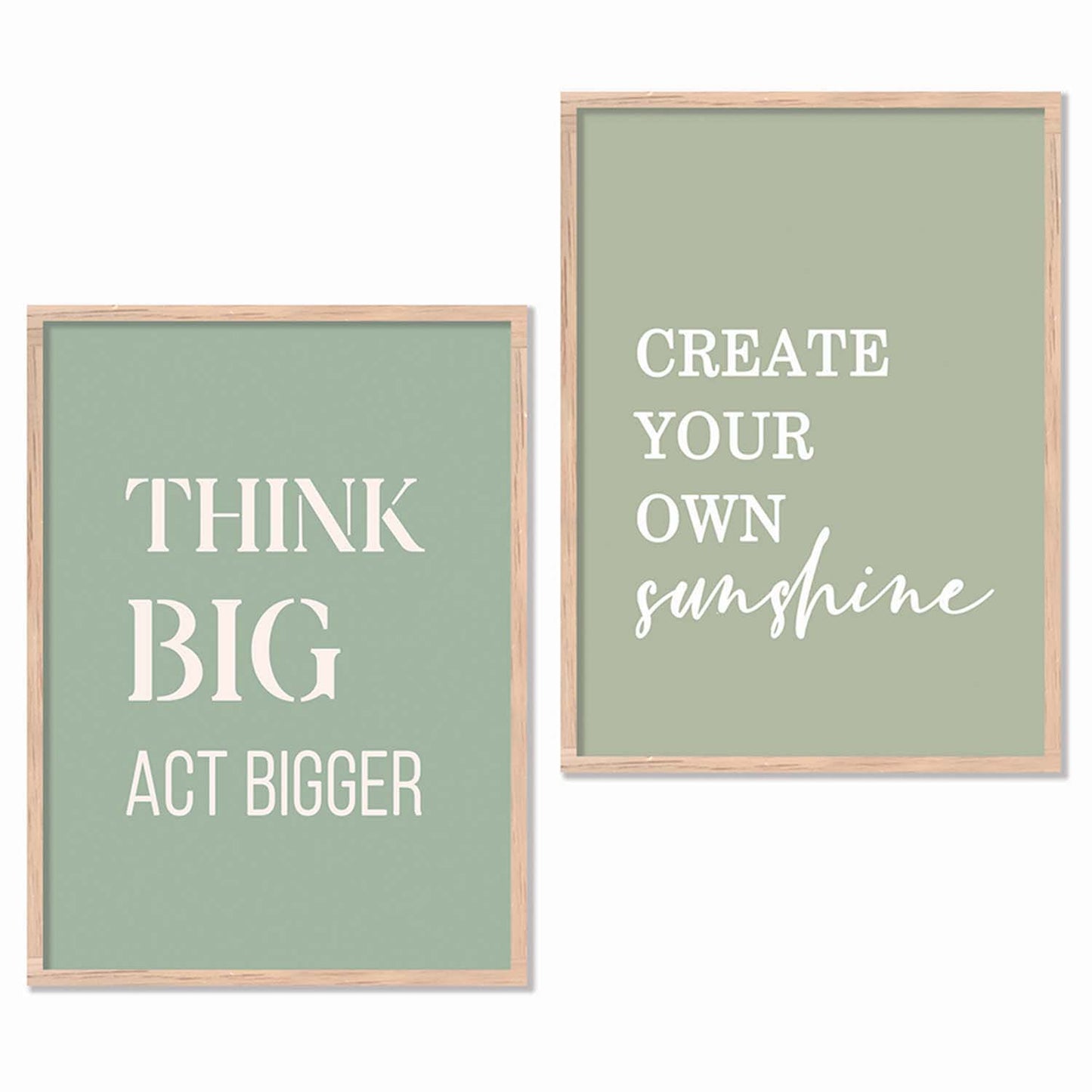 Motivational Poster With Frame For Home Décor