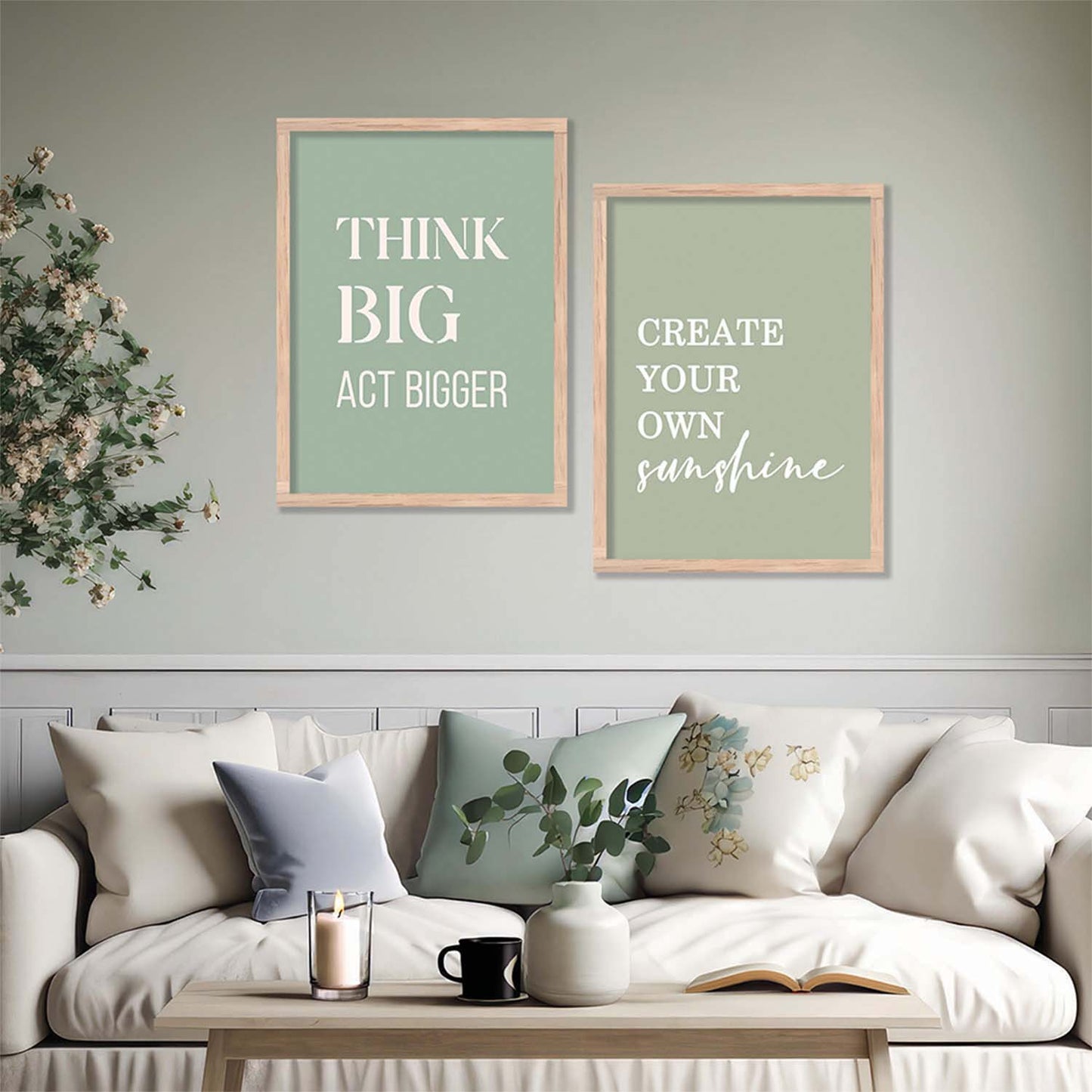 Motivational Poster With Frame For Home Décor