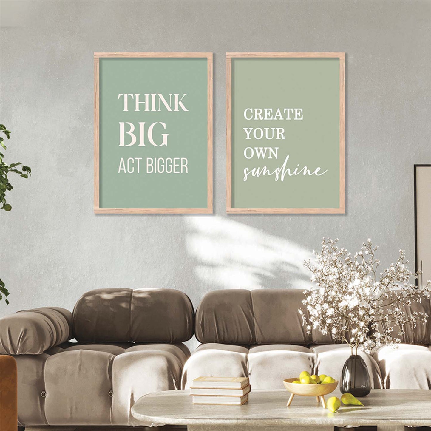 Motivational Poster With Frame For Home Décor