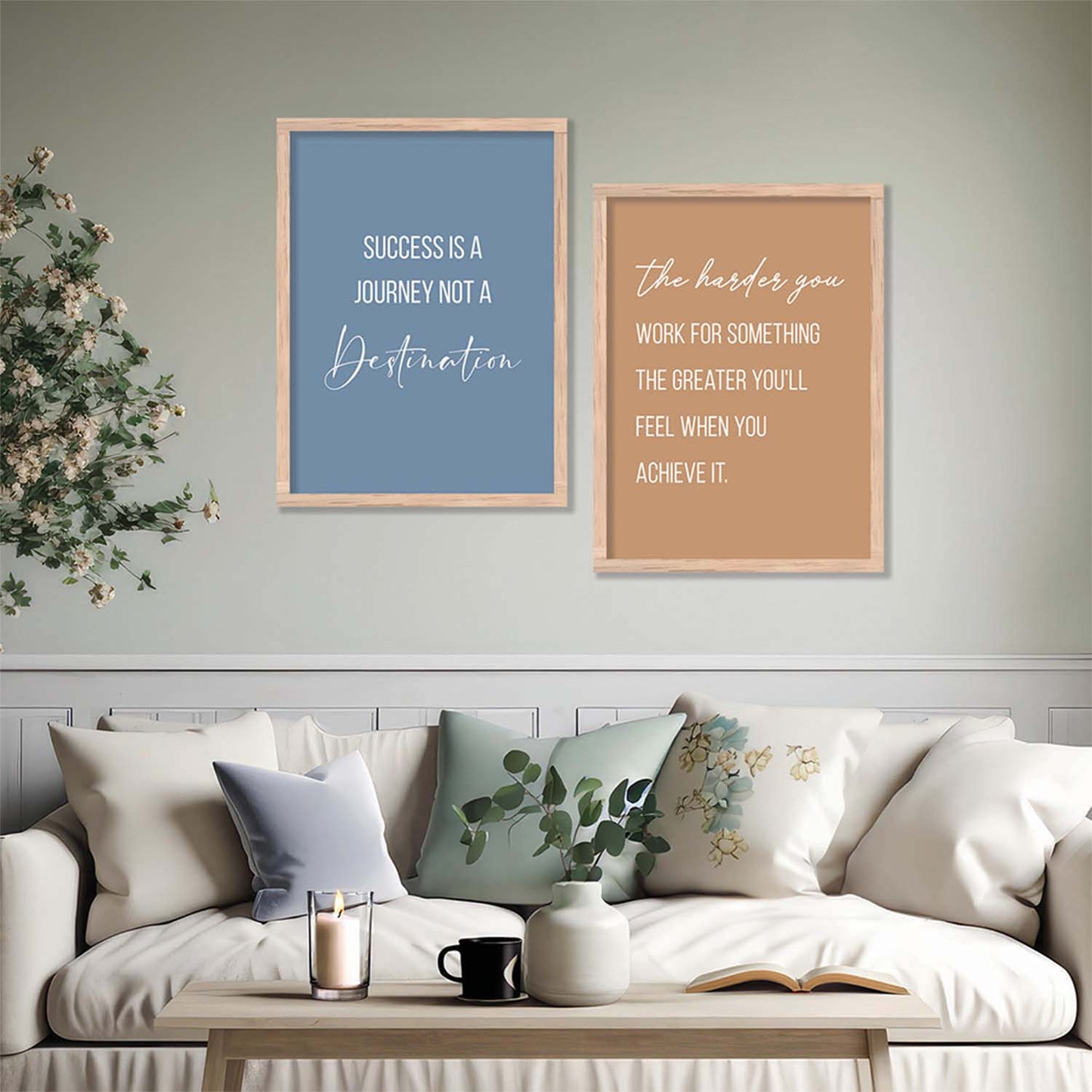 Motivational Poster With Frame For Home Décor office