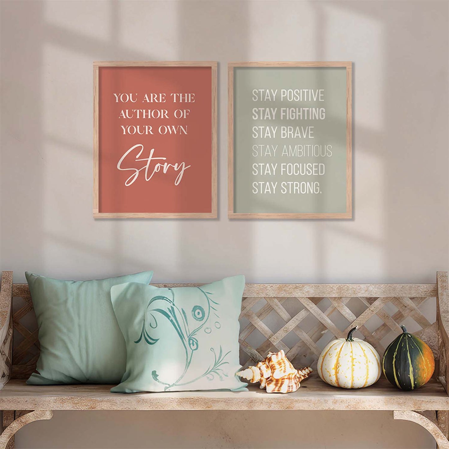 Motivational Poster With Frame For Home Décor office