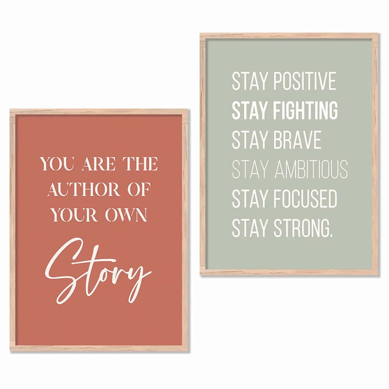 Motivational Poster With Frame For Home Décor office