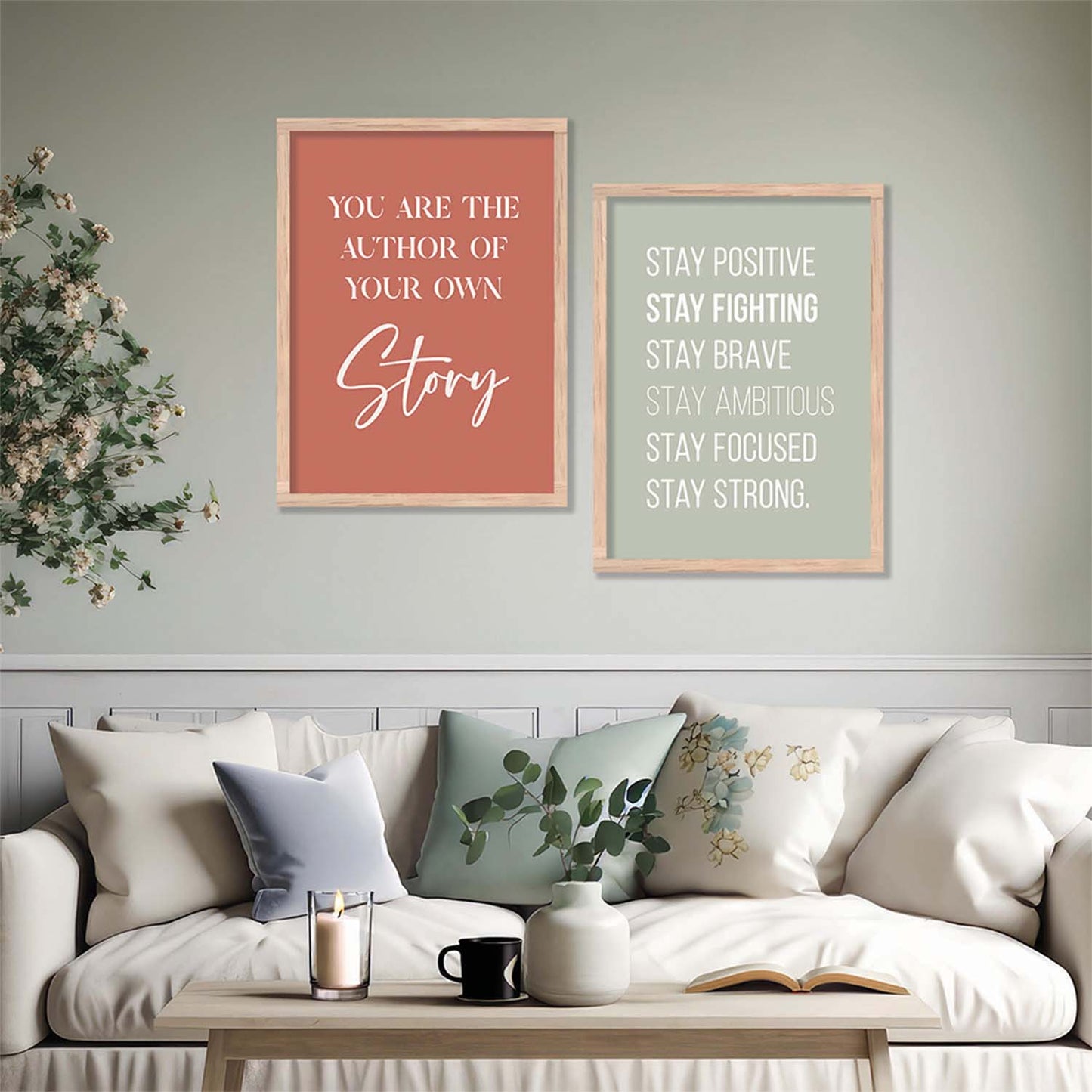 Motivational Poster With Frame For Home Décor office