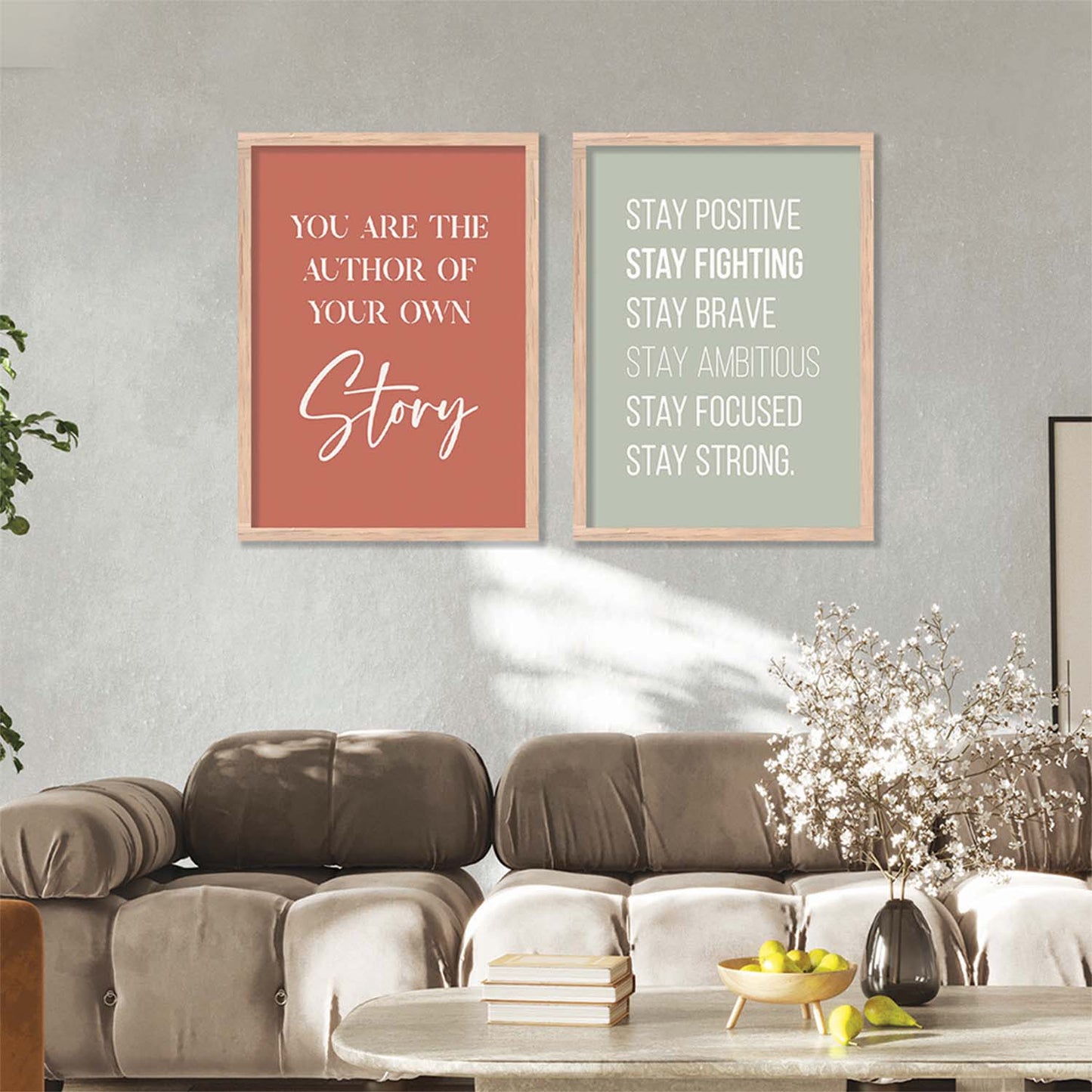 Motivational Poster With Frame For Home Décor office