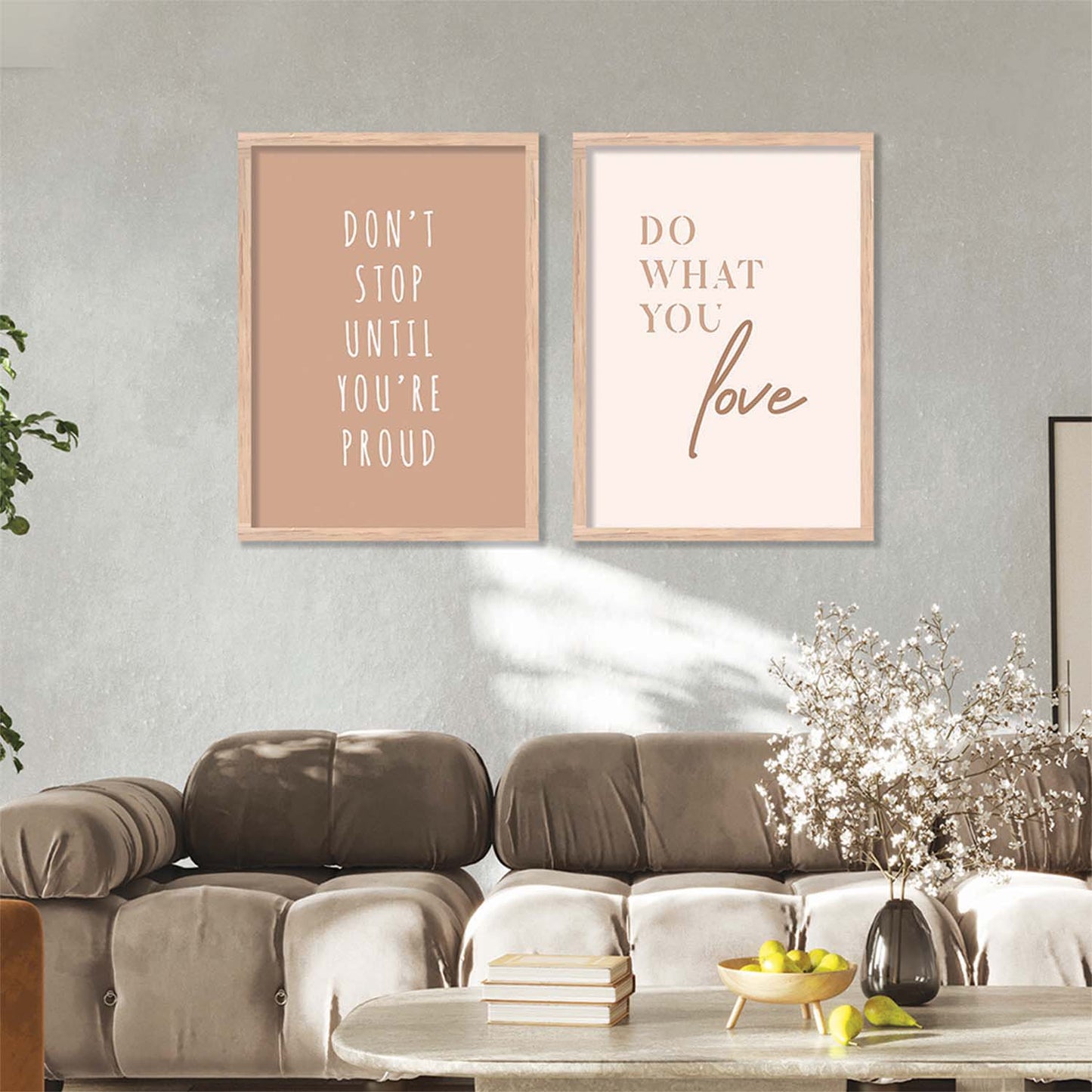 Motivational Poster With Frame For Home Décor office