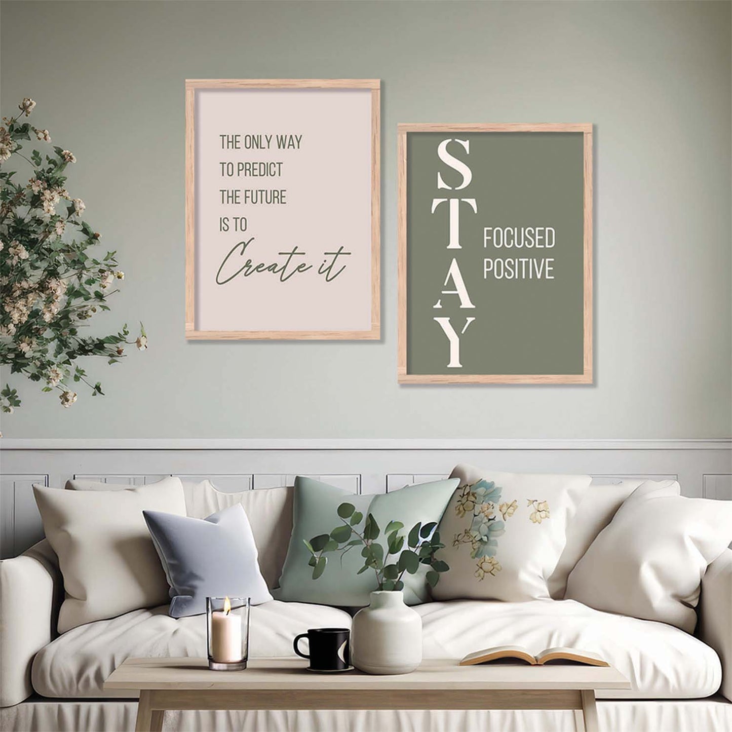 Motivational Poster With Frame For Home Décor office