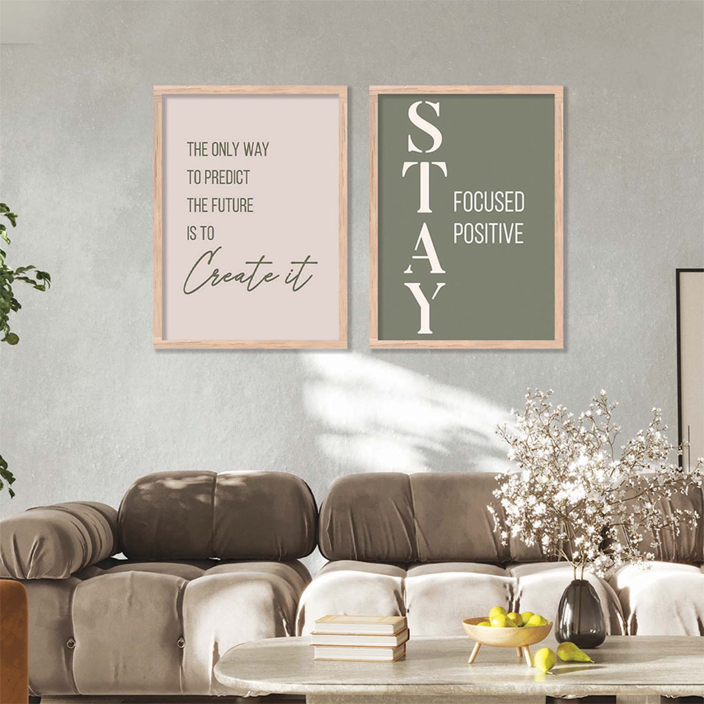 Motivational Poster With Frame For Home Décor office