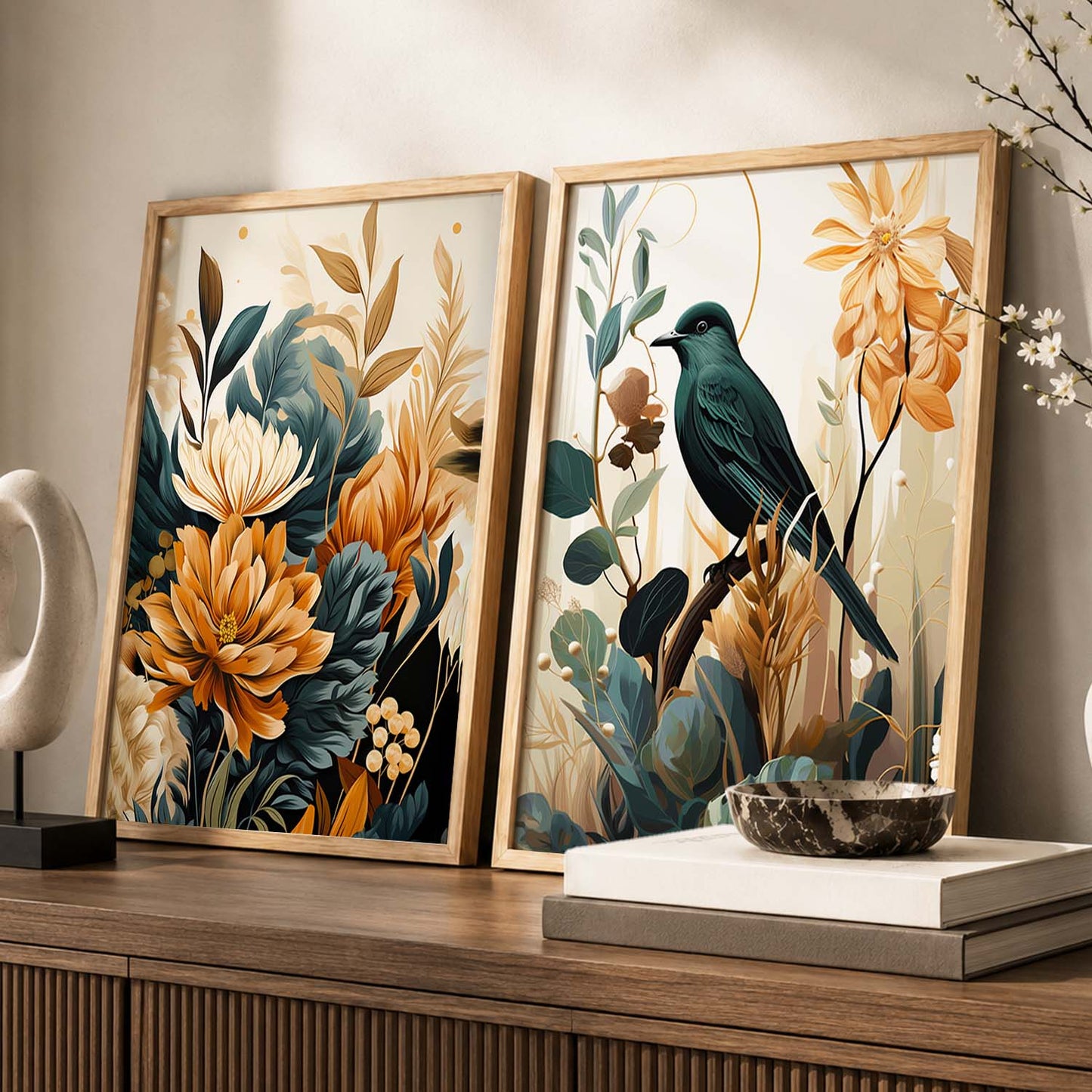 Floral Framed Posters for Home & Office Decor