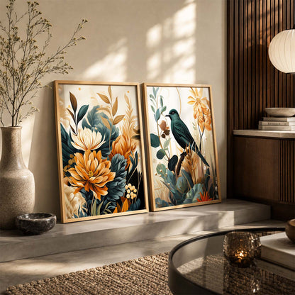 Floral Framed Posters for Home & Office Decor
