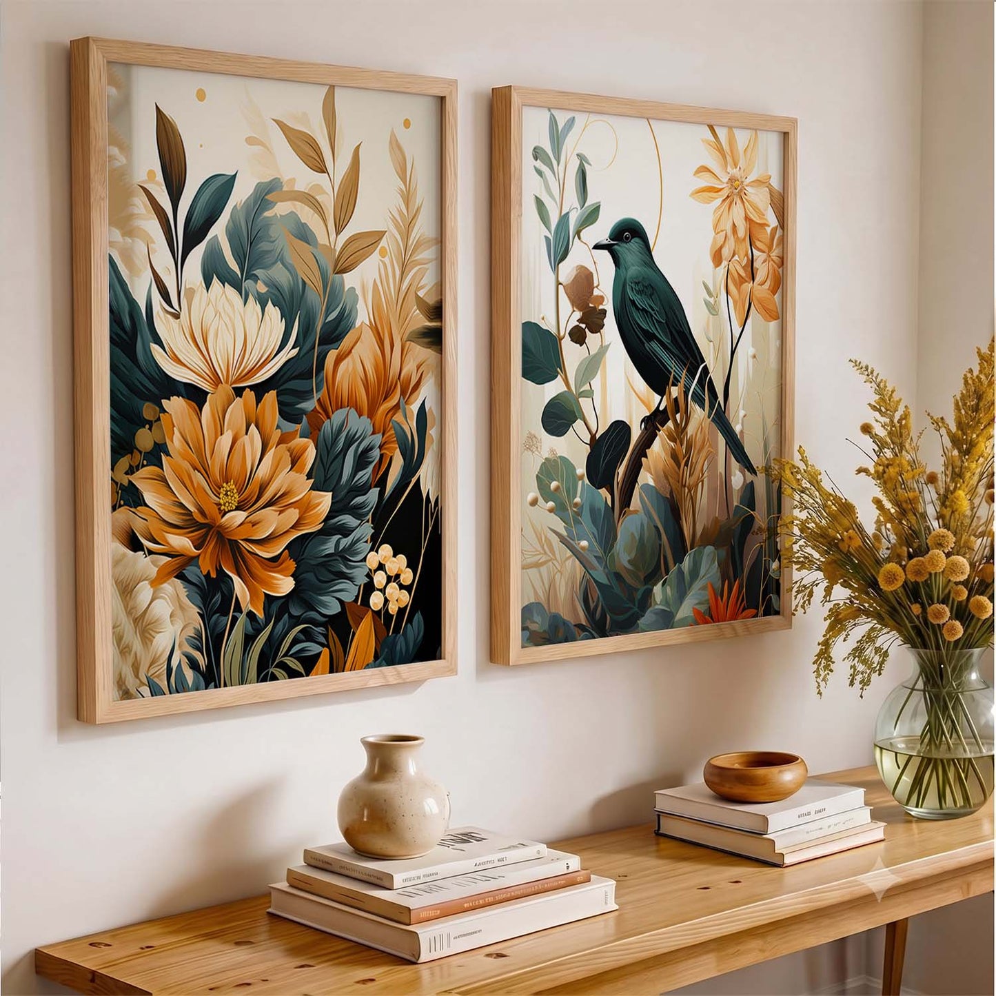Floral Framed Posters for Home & Office Decor