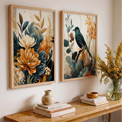 Floral Framed Posters for Home & Office Decor