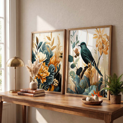 Floral Framed Posters for Home & Office Decor