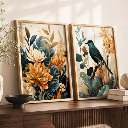 Floral Framed Posters for Home & Office Decor