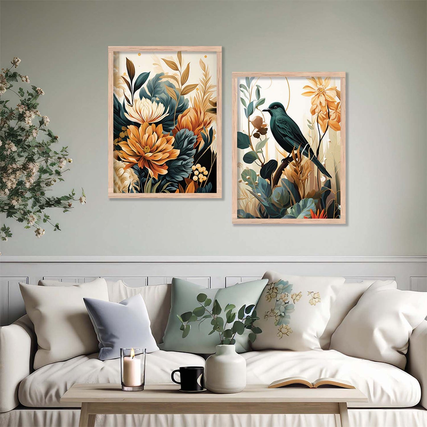 Floral Framed Posters for Home & Office Decor