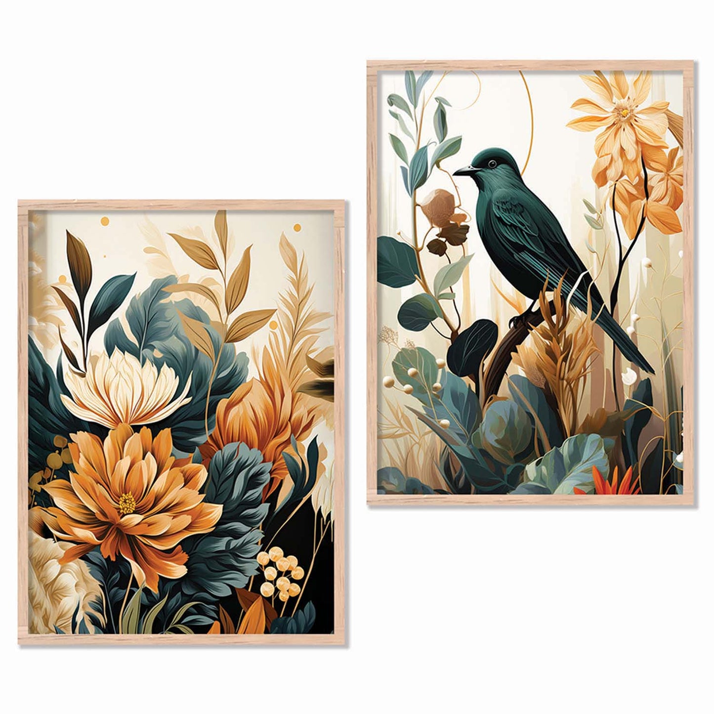 Floral Framed Posters for Home & Office Decor