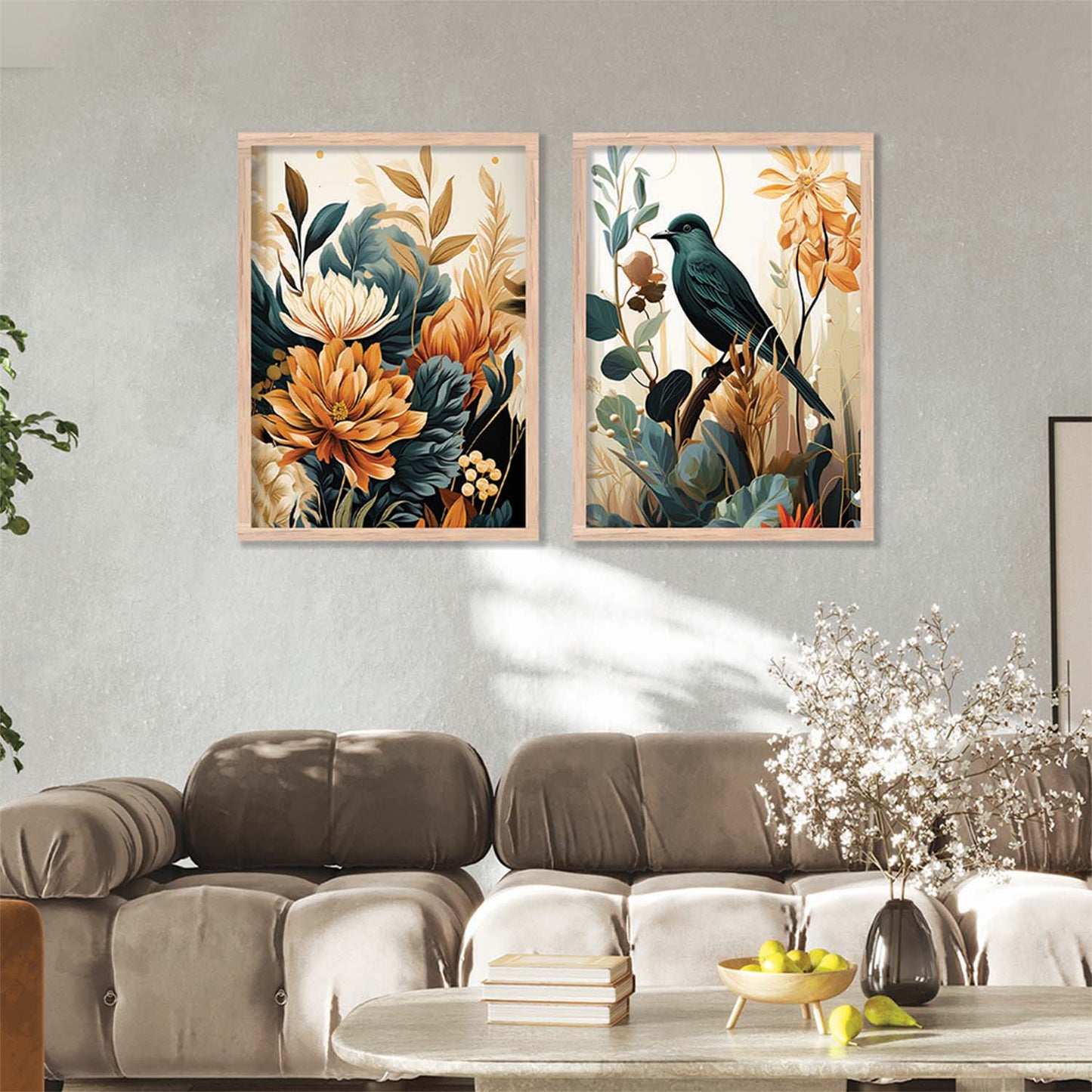 Floral Framed Posters for Home & Office Decor