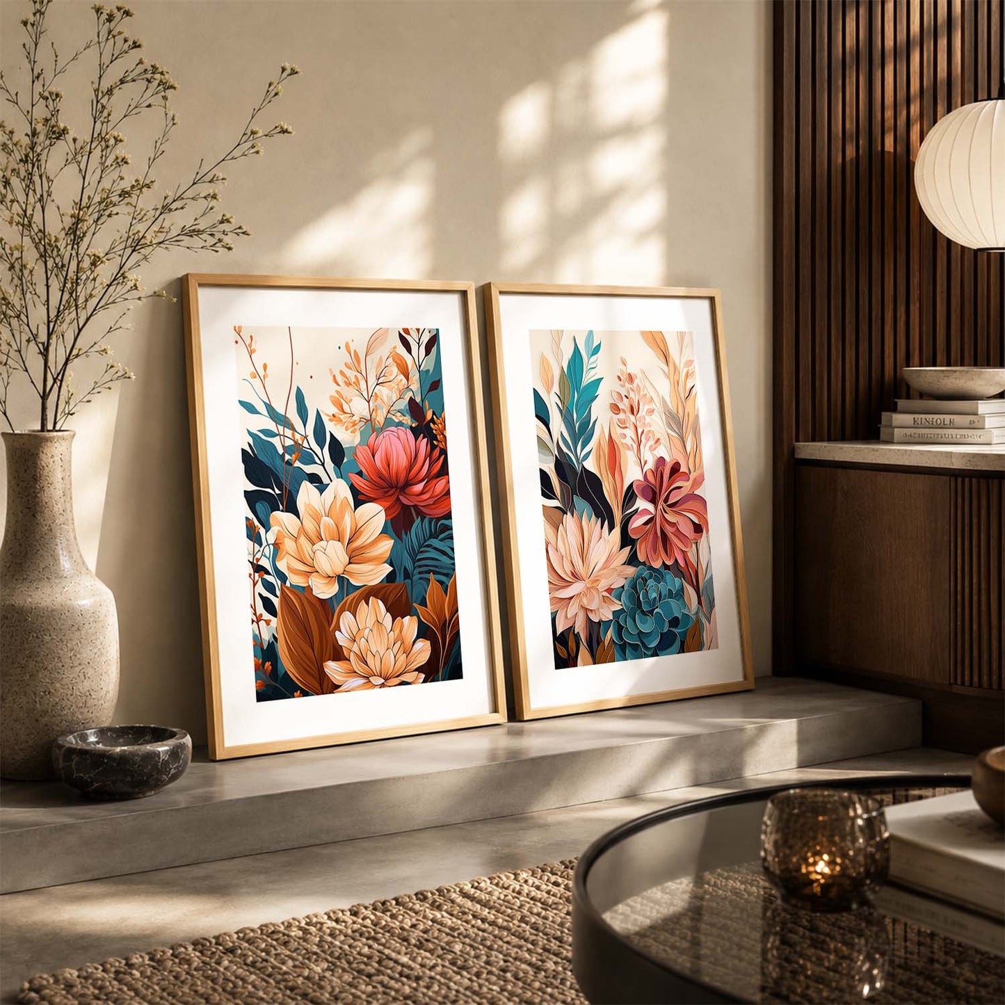 Floral Framed Posters for Home & Office Decor