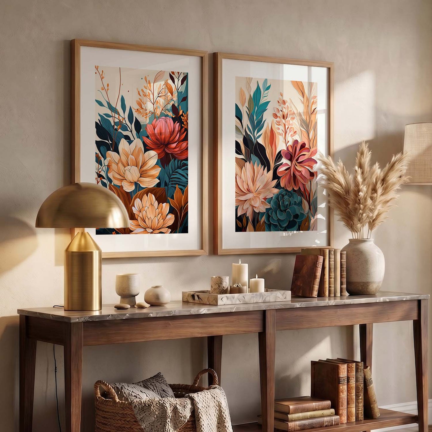 Floral Framed Posters for Home & Office Decor