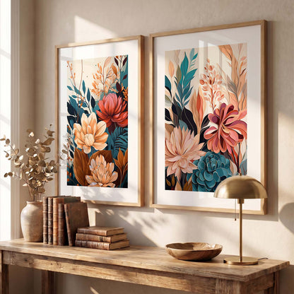 Floral Framed Posters for Home & Office Decor