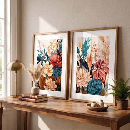 Floral Framed Posters for Home & Office Decor