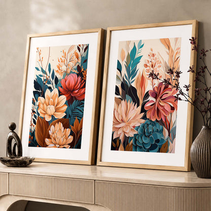Floral Framed Posters for Home & Office Decor