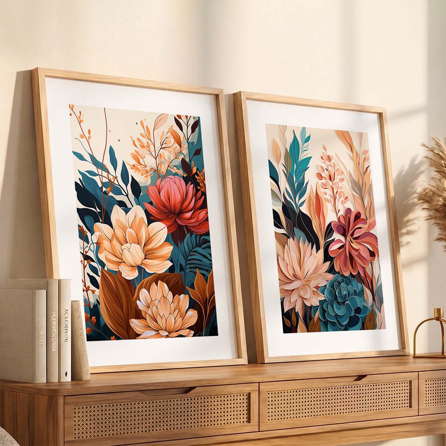 Floral Framed Posters for Home & Office Decor