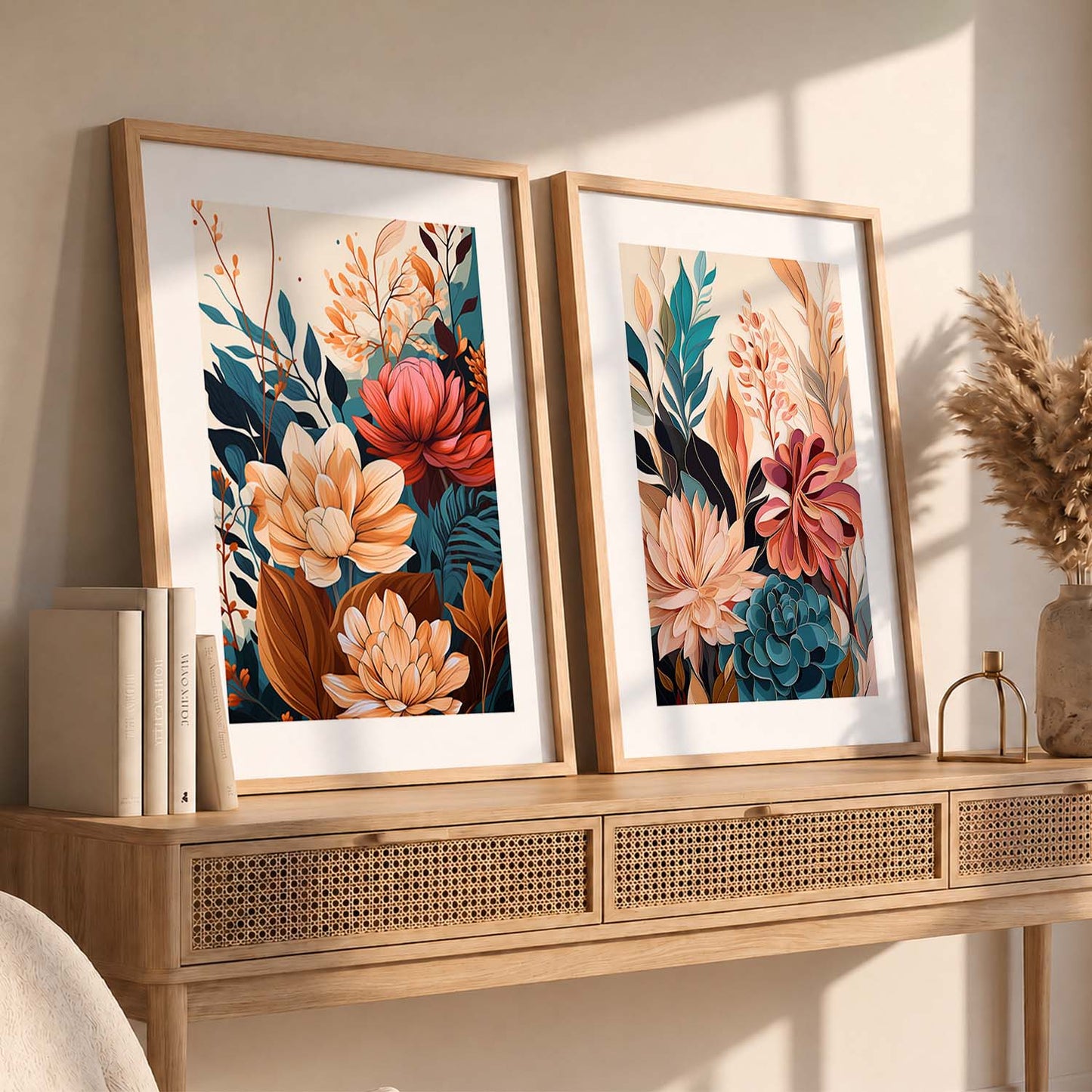 Floral Framed Posters for Home & Office Decor
