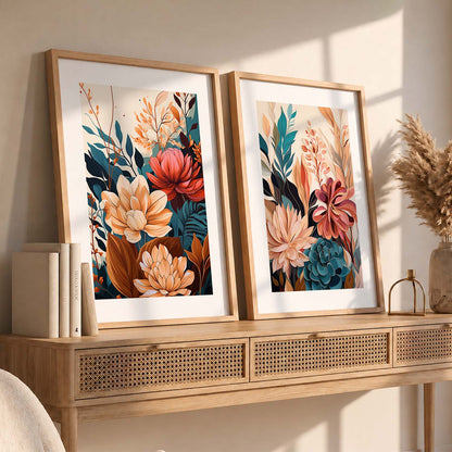 Floral Framed Posters for Home & Office Decor