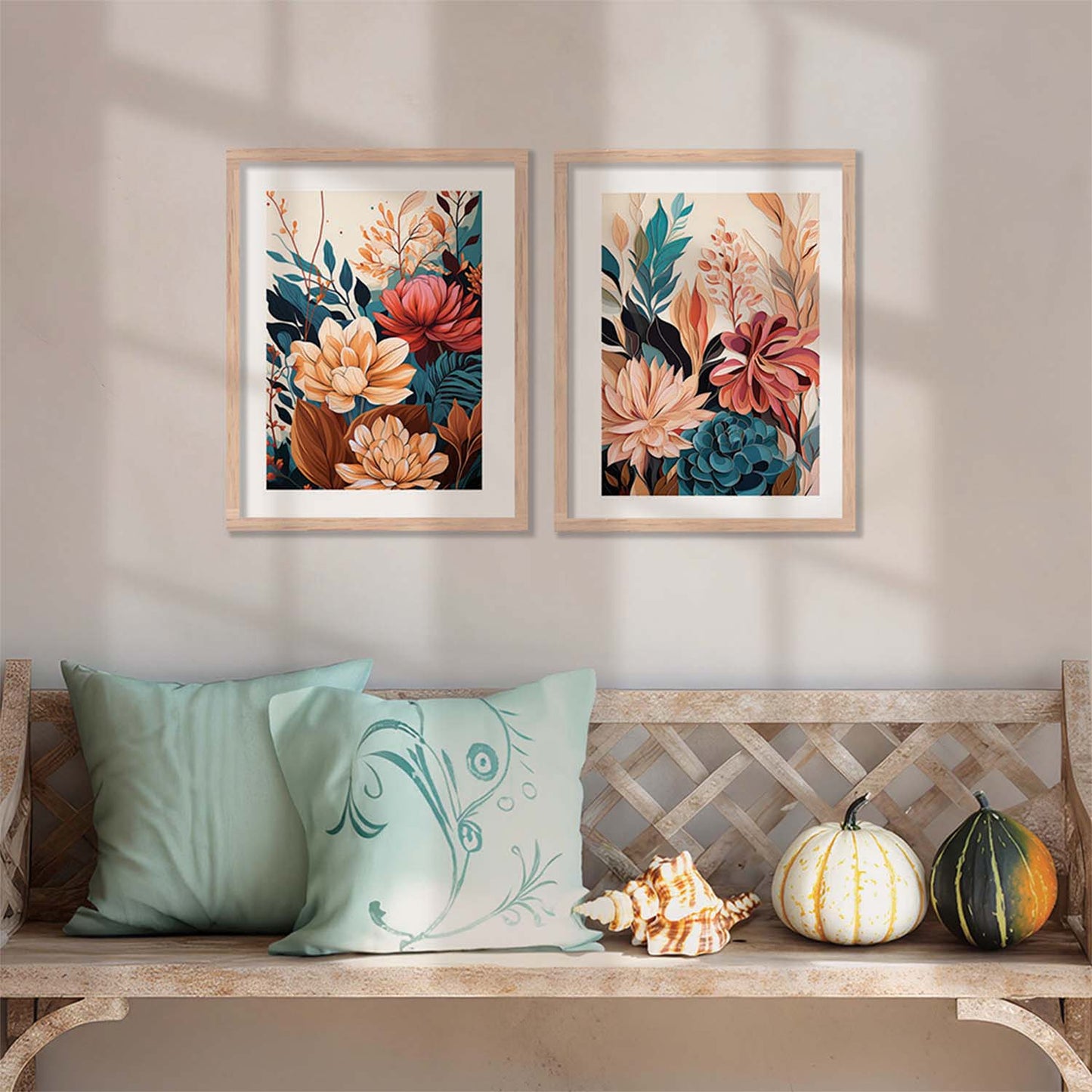 Floral Framed Posters for Home & Office Decor