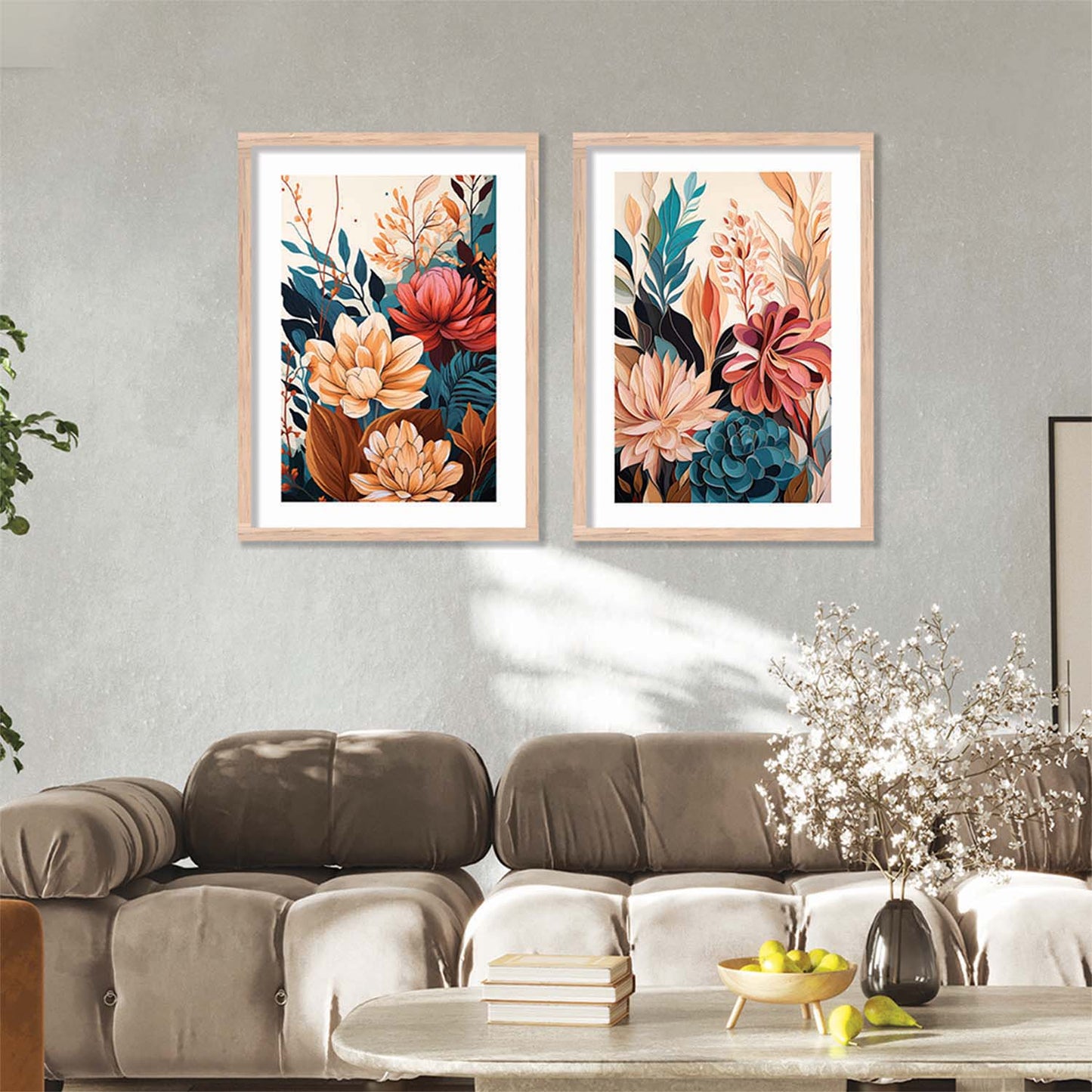 Floral Framed Posters for Home & Office Decor