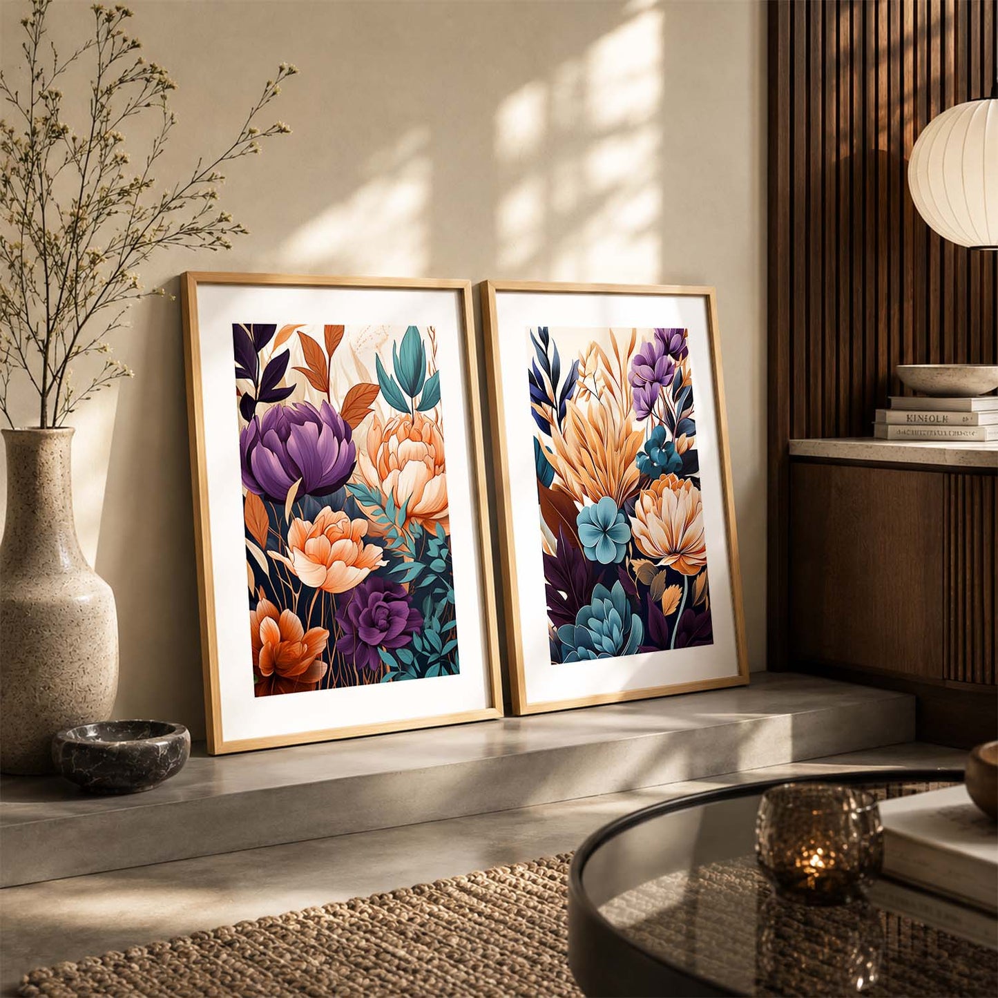 Floral Framed Posters for Home & Office Decor