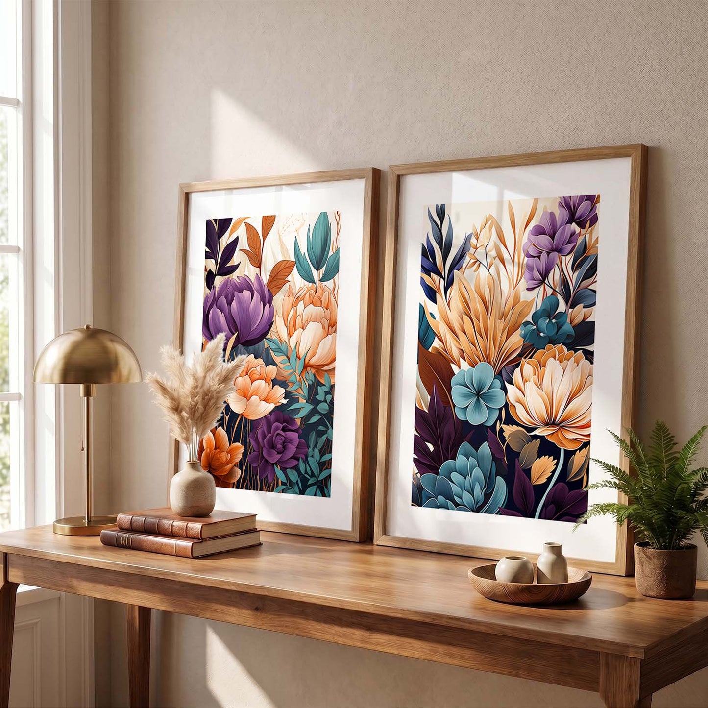 Floral Framed Posters for Home & Office Decor