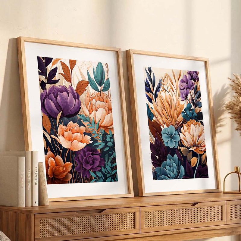 Floral Framed Posters for Home & Office Decor