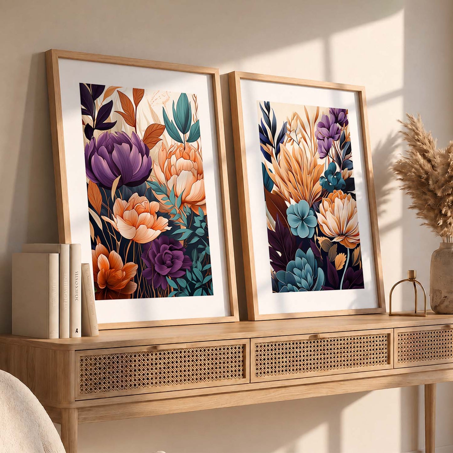 Floral Framed Posters for Home & Office Decor