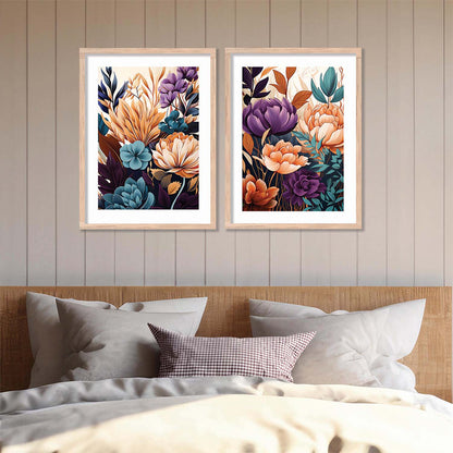 Floral Framed Posters for Home & Office Decor