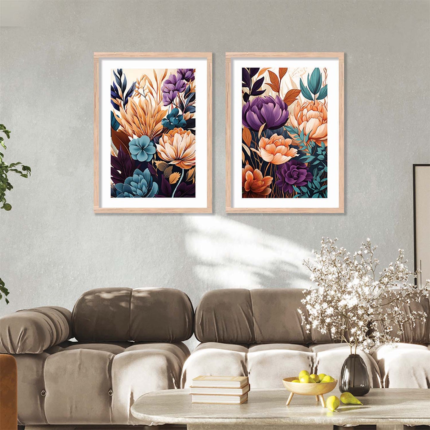 Floral Framed Posters for Home & Office Decor