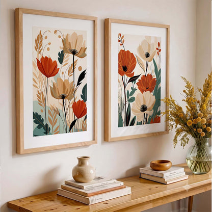 Floral Framed Posters for Home & Office Decor