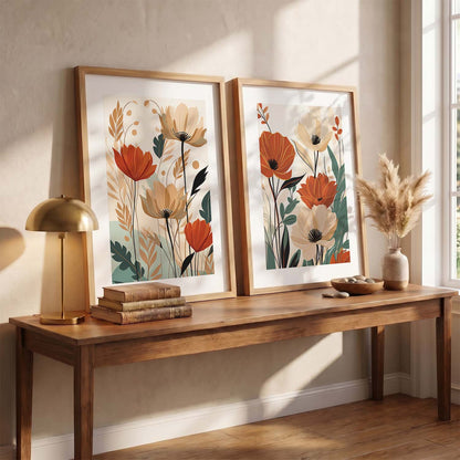 Floral Framed Posters for Home & Office Decor