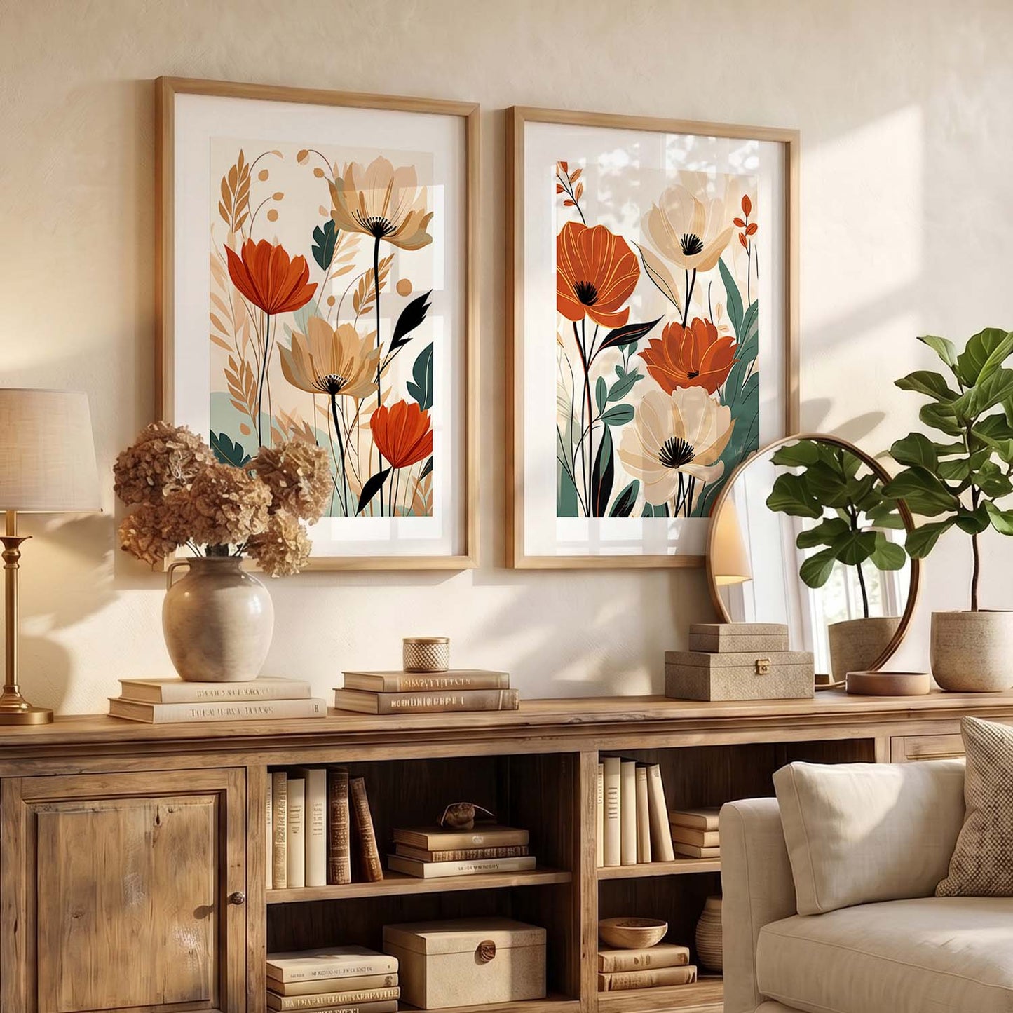 Floral Framed Posters for Home & Office Decor