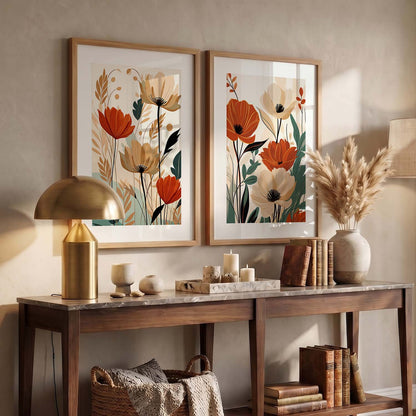 Floral Framed Posters for Home & Office Decor