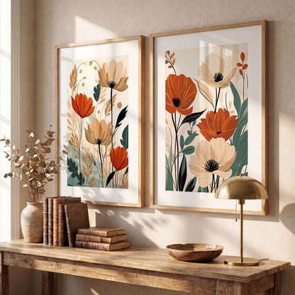 Floral Framed Posters for Home & Office Decor