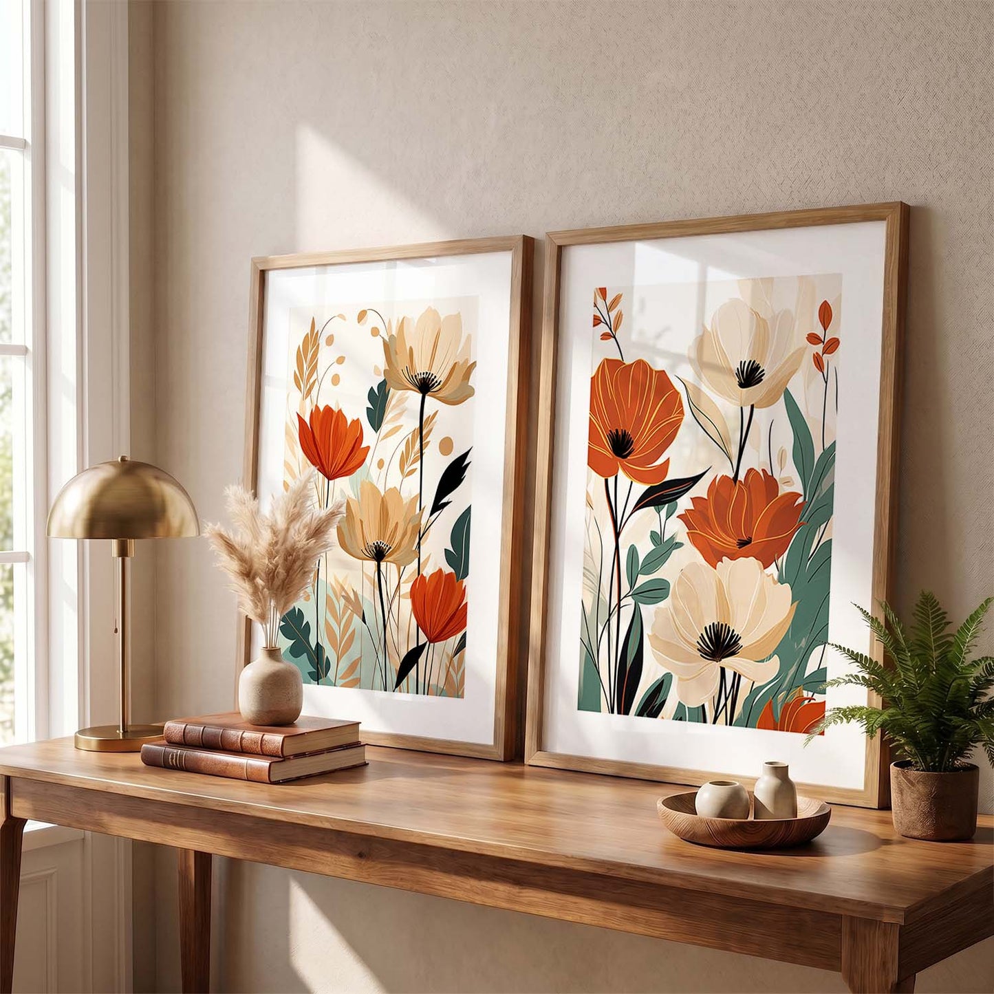 Floral Framed Posters for Home & Office Decor