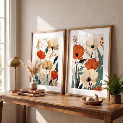 Floral Framed Posters for Home & Office Decor