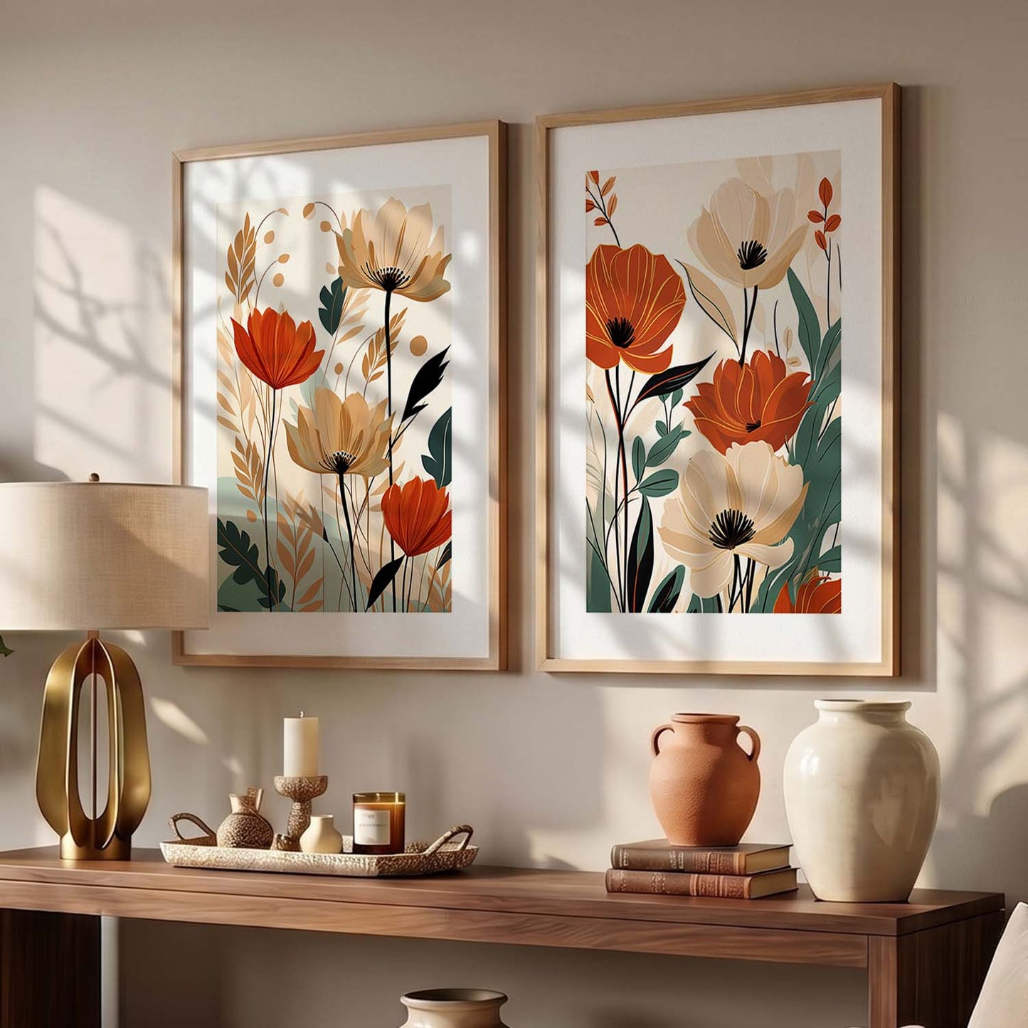 Floral Framed Posters for Home & Office Decor